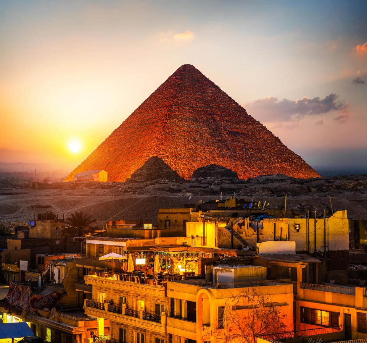 Alaa Eldein Pyramids Lights Hotel Kafrat al Jabal ภายนอก รูปภาพ